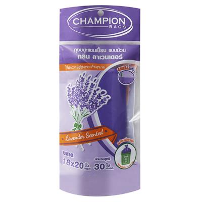 ถุงขยะม้วนกลิ่นลาเวนเดอร์ 18x20 นิ้ว (แพ็ค30) CHAMPION